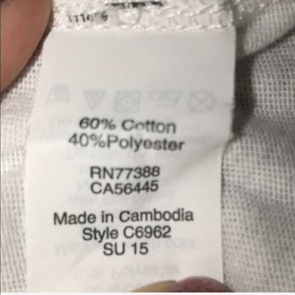 Sold-Crew Collector Sleeveless White Pineapple Tee - Picture 5 of 6